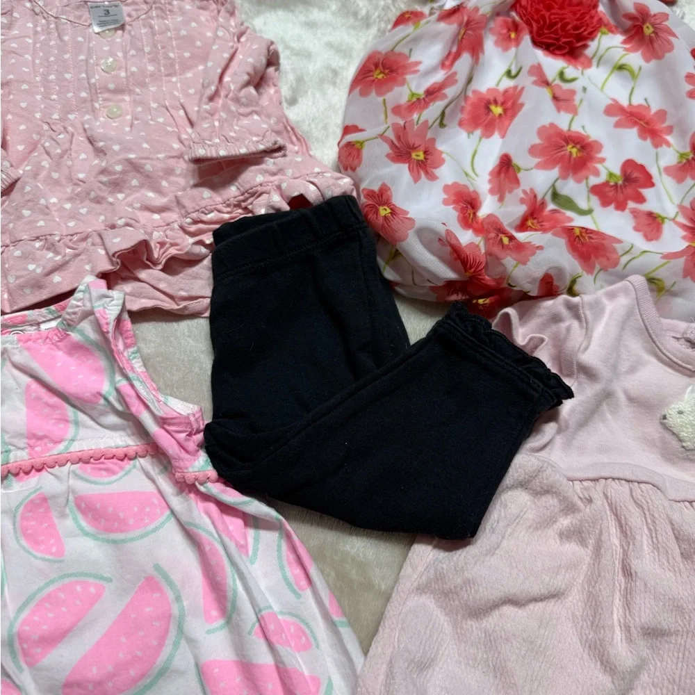 Baby Girl Tops Dresses Bundle Lot | 3M | Carter’s and more